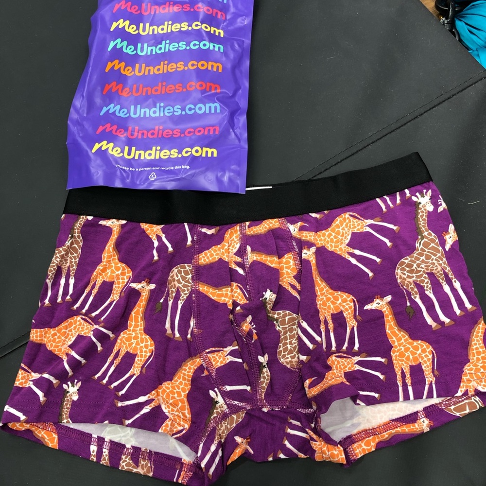 Meundies giraffe print boxer briefs NEW